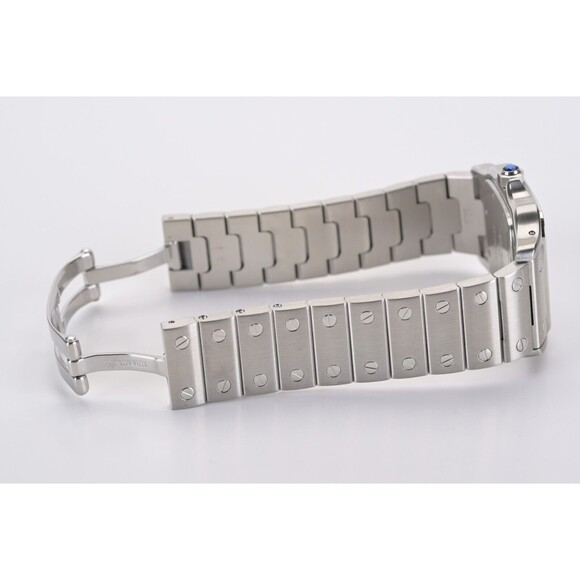 Cartier Santos Galbee Large 1564 White Roman Dial 29mm Watch - Picture 7 of 12